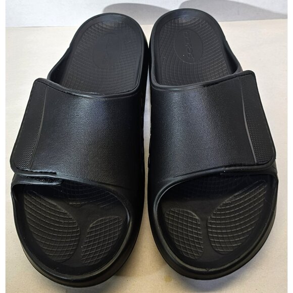 OOFOS Unisex Black Ooahh Sport Flex  slip-on Recovery Comfort Sandal Sz M12- W14 main image 9